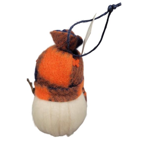 Snowoolies Denver Broncos Snowman Ornament 5" Felt Football Theme - Picture 8 of 9